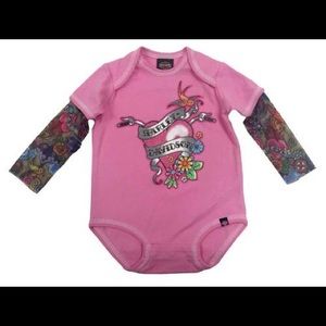 Harley Davidson onesie with sleeves